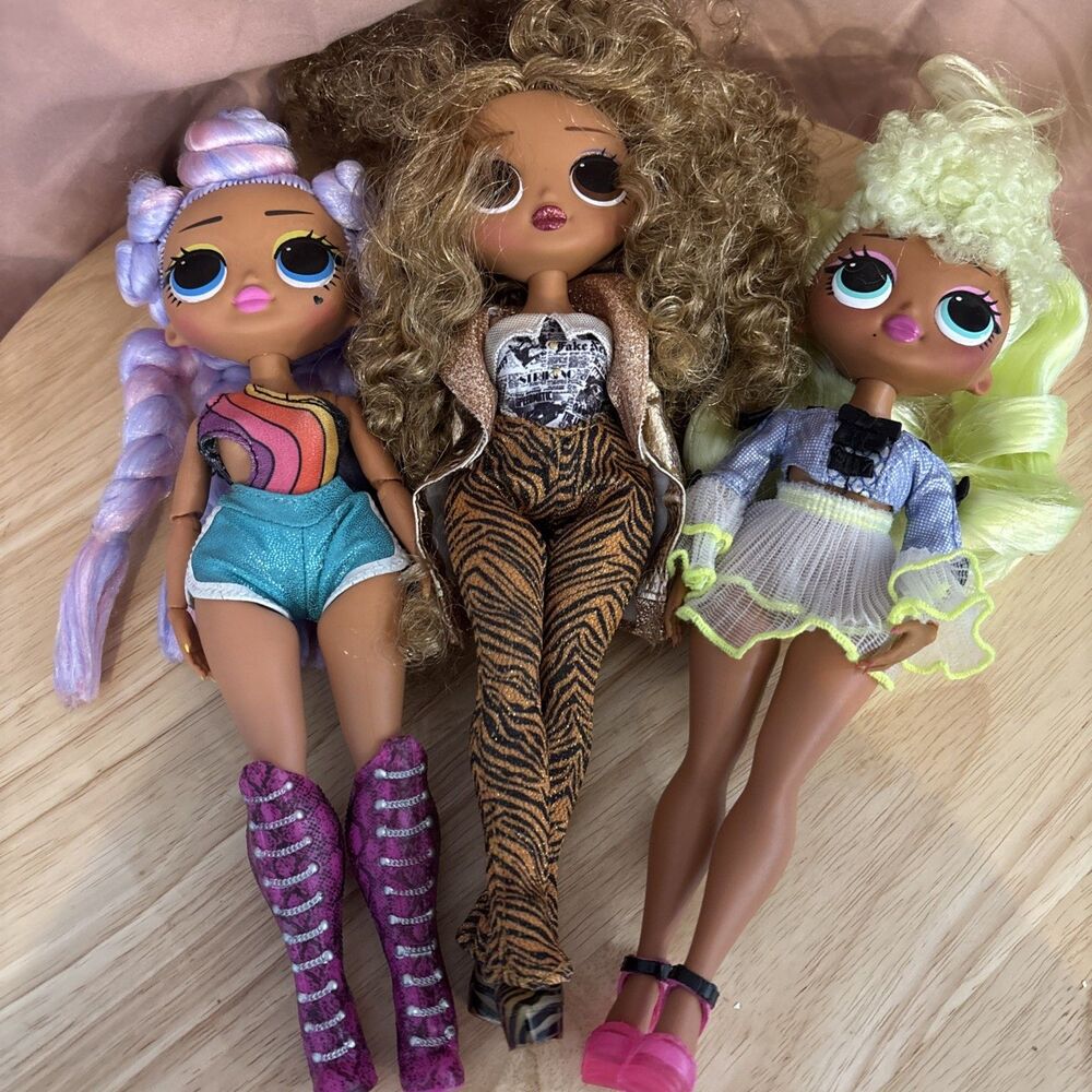 3 DOLL SET. LOL Surprise! OMG Lady Diva-miss Royale- Da Boss Fashion Doll 10"